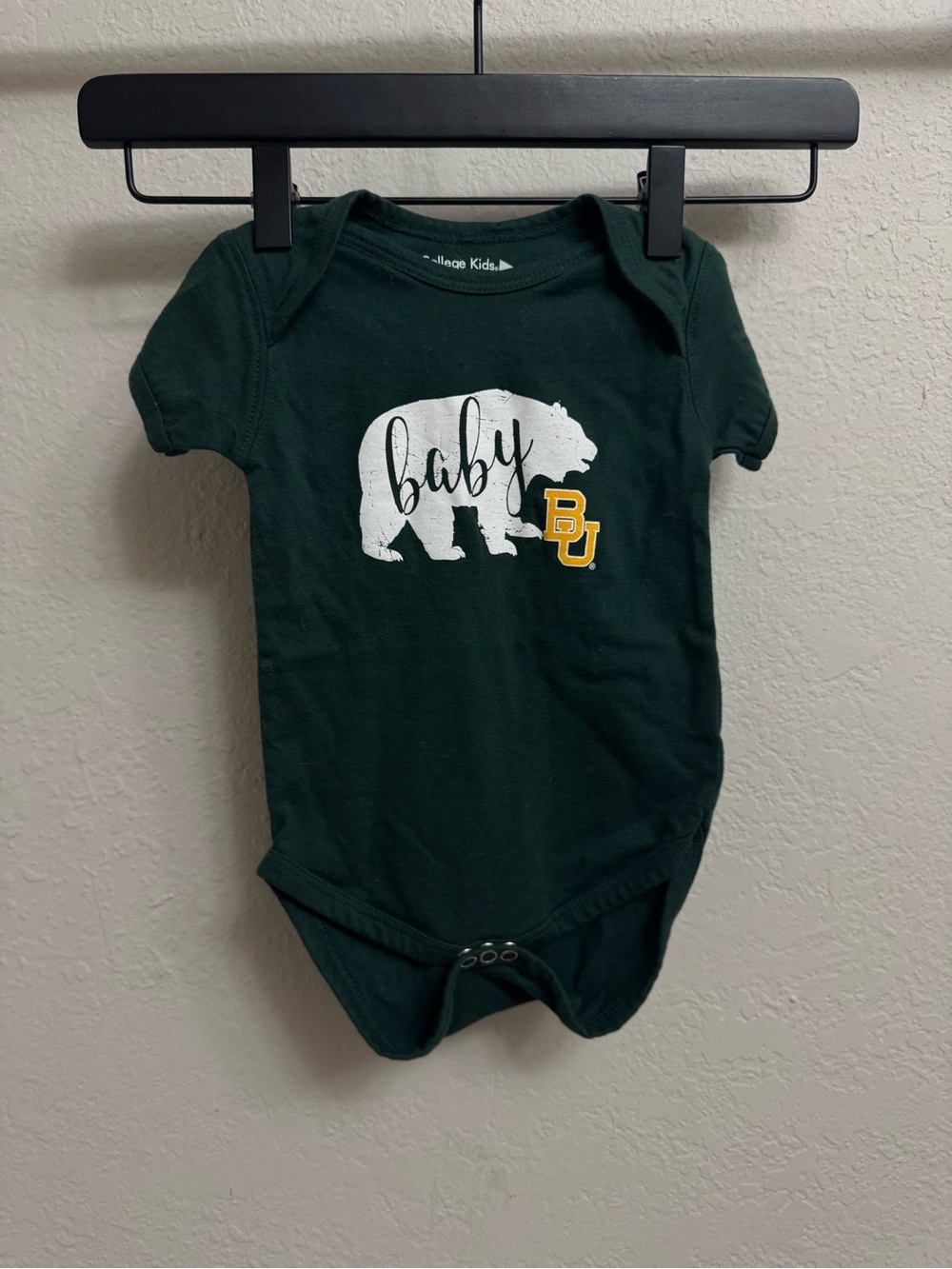 Baylor University Dark Green Baby Bodysuit